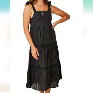 Carve Designs Small Keira Dress in Black, NEW